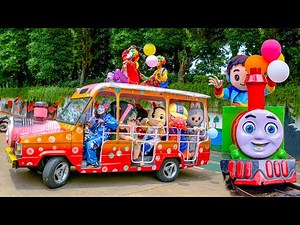 LAGU NAIK KERETA API VERSI ONDEL ONDEL !!! ONDEL ONDEL BADUT JOGET LUCU - LAGU ANAK POPULER