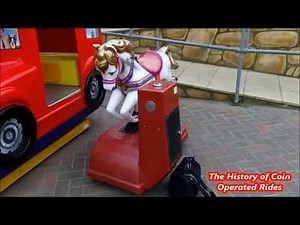 2000s Falgas Coin Operated Horse Kiddie Ride - Musical Horse