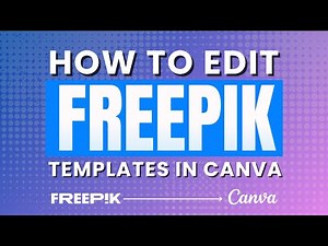 How to edit freepik template in canva | Canva tutorial for Freepik lovers