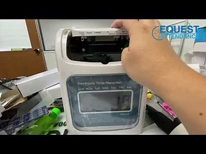 Cara Set Masa Tarikh Punch Card Machine ITBOX i52N Lite Date Time Setting Time Recorder