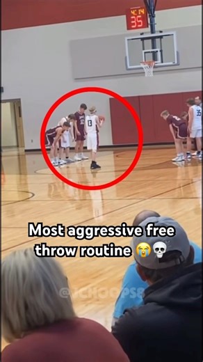 Most aggressive free throw routine #basketball #nba