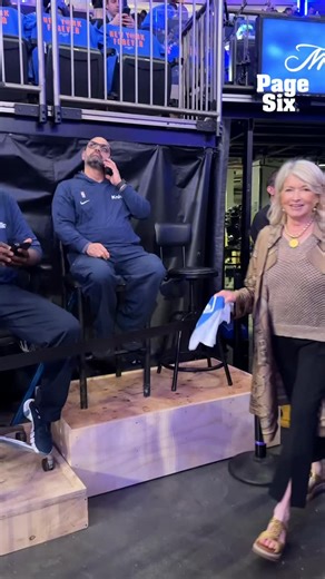 Martha Stewart just brought some queen energy to MSG for Knicks vs Pacers Game 1 👑🏀 | Page Six