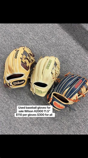 Used baseball gloves for sale Wilson A2000 11.5