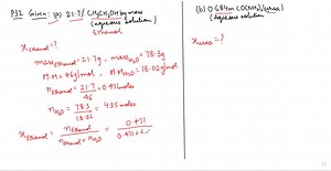SOLVED:Calculate the mole fraction of solute in the following… | Numerade