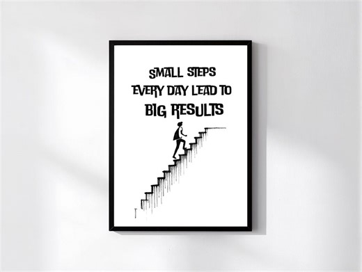 Motivational Wall Art Black White Poster Digital Download / Motivational Inspirational Positive Quotes Poster Digital Prints - Etsy