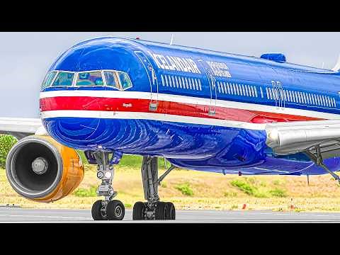 ✈️🇮🇸 80 TAKEOFFS & LANDINGS in 50 ACTION-PACKED MINUTES | Reykjavik Keflavik Airport Plane Spotting
