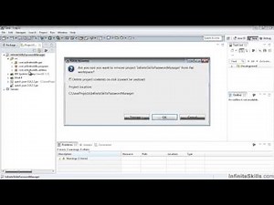 03 Deleting From Eclipse And Removing A Project From Disk