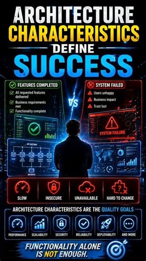 Why Systems Fail Without Architecture Characteristics #facts #software architecture #systemdesign