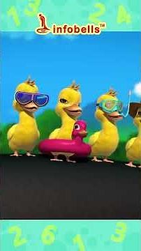 Six Little Ducks - Number Rhymes & Songs | Nursery Rhymes | Infobells #babyrhymes #nurseryrhymes