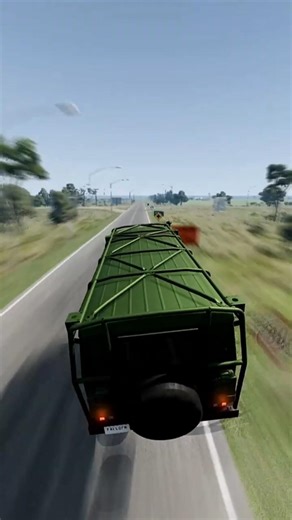 Rally Truck Hits 600 MPH in 1 SECOND 😱🚀💥 | Roll Cage Chaos | BeamNG #shorts #crashboompunk #beamng