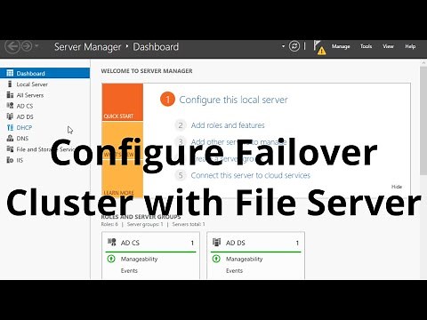 Configure Failover Cluster with File Server