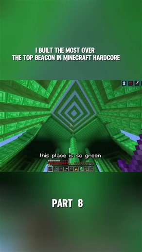 Building an Over-The-Top Beacon in Minecraft Hardcore