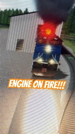 Engine on fire in blue river mainline??? #railfanning #train