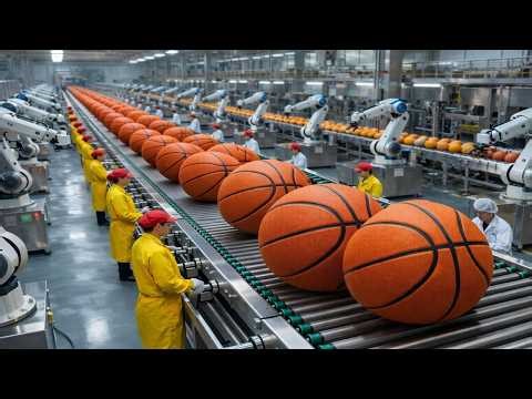 Inside a Modern BasketBall Factory | How BasketBalls Are Actually Made (Full Process)