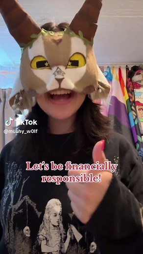 Materials are still cheaper than buying a mask 😋 #therian #bunnymask #newmask #goatmask #goattherian #wolftherian #fyp #viral #therians #therianthropy #maskmaking #alterhuman #otherkin