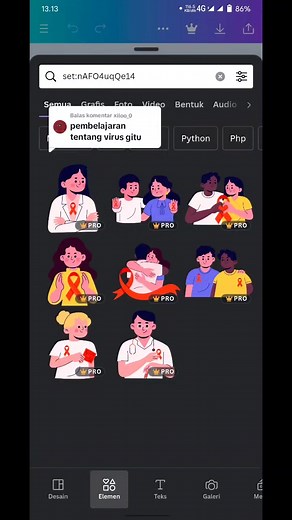 Keyword Elemen Canva untuk HIV/AIDS Poster