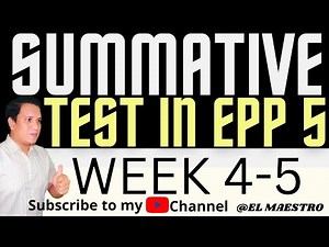 EPP ICT SUMMATIVE TEST 2