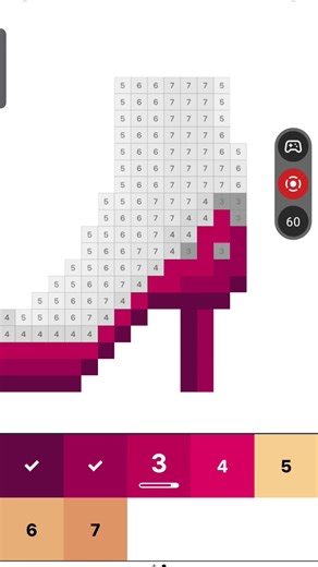 drawing a heel in pixel art