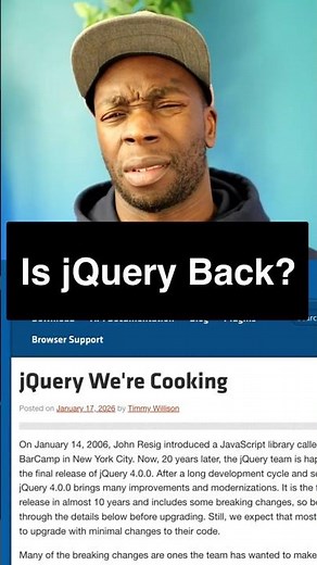 The Return of the King: jQuery 4.0