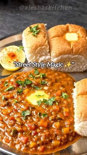 Mumbai Style Pav Bhaji 🔥 | Street Food India | Buttery Masala Recipe 😋