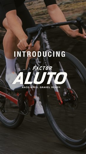 Factor Bikes on Instagram: "Find your gravel zen on the supremely balanced, beautifully versatile Factor ALUTO. Ready to race. Ready to explore. Ready to go 30 or 300 kilometres. It is a bike that feels bright, light, and alive. A pocketknife. With a razor’s edge. Read more about our latest and most versatile gravel bike at the link in our bio. #FactorBikes #Blackinc #FactorALUTO #aluto"