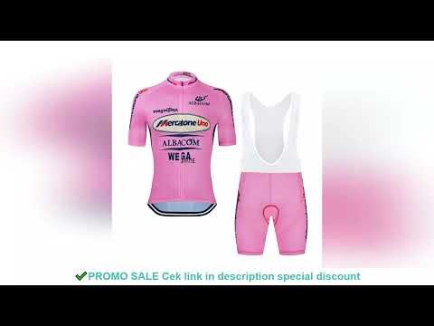 Retro Team Mercatone Uno Marco Pantani 2000 Tour Italy Pink Cycling Jersey Set Summer Breathable MTB