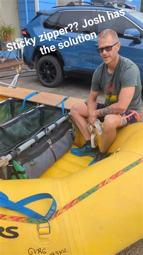 6.3K views · 61 reactions | Gear maintenance tips from Josh! Sticky zipper? We've got the solution! #303protectant #GearMaintenance | Good Vibes River Gear | Facebook
