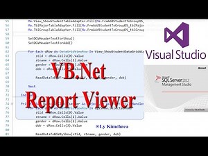 VB Net how to create report using report viewer and passing parameter (Khmer)