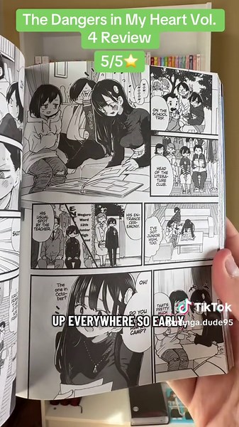I loved The Dangers in My heart Volume 4. Best of the series yet. Have you read this series? #thedangersinmyheart #mangareview #romancemanga #mangarecommendation #bokunokokoronoyabaiyatsu @gomanga