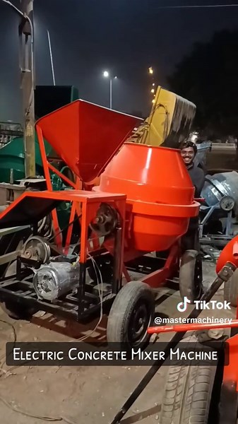 Electric Concrete Mixer Machine #concretemixer #mixturemachine #cementmixer #mastermachinery