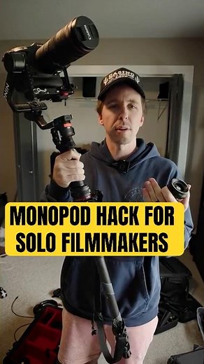 MONOPOD HACK for Solo Filmmakers!