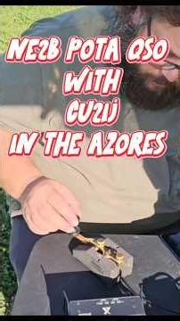 NE2B CW POTA QSO with CU2IJ in the Azores