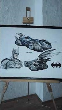 Batmobile Drawings : 1995 | Val Kilmer`s | Short Preview #drawing #batmobile #valkilmer