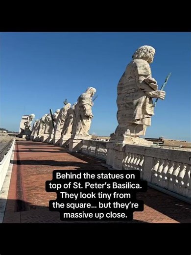Gazing at Massive Statues, St. Peter's Basilica, Vatican City from BobbiSue J. 🗿