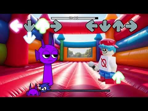 FNF LEGO: Durple Sprunki vs Lego Boy