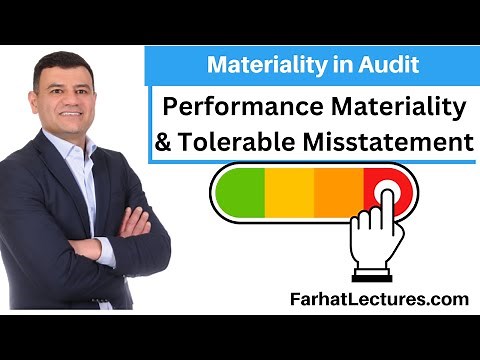 Performance Materiality Tolerable Misstatement Audit Course CPA Exam AUD