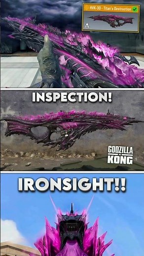 New Legendary HVK-30 From Godzilla Collab ✅️ #codm