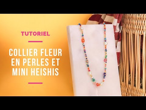 TUTO | Collier Fleur en Perles de Rocailles et Perles Heishi