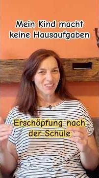 Serie: 1. Hausaufgaben - Erschöpfung nach der Schule #adhs #autismus #schule