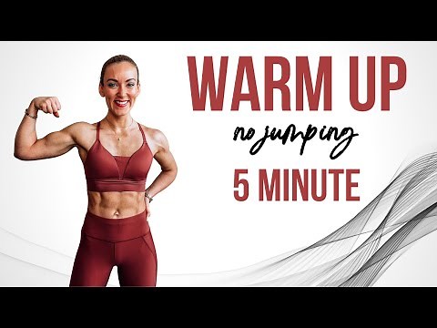 5 Min Warmup Routine For Home | No Jumping Exercises | No Equipment Needed 🔥