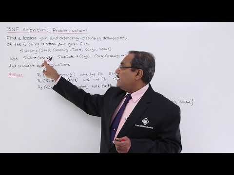 DBMS - 3NF Algorithm Problem Solve -1