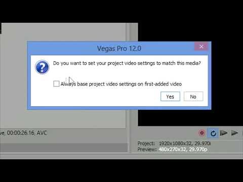 Sony Vegas: Mixing Framerates