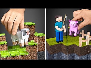 I Made a Tiny MINECRAFT WORLD Dioramas With An Epic Challange! 🎮🛠️