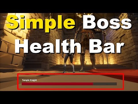 How To Make Dark Souls Style Boss Health Bar In Unreal