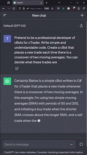 How to Create a cBot via ChatGPT
