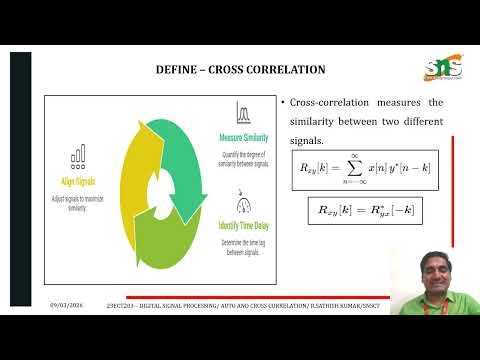 Auto Correlation and Cross Correlation | Digital Signal Processing | SNS Institutions