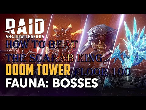 HOW TO BEAT THE SCARAB KING | FLOOR 100 | DOOM TOWER NORMAL | Raid: Shadow Legends