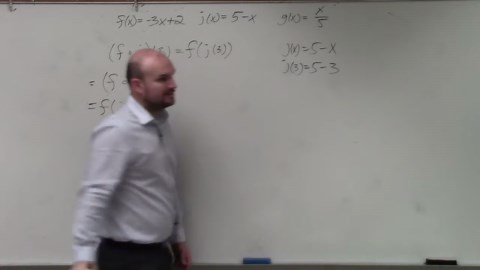 How to find the value of composition of two functions