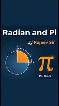 The Secret of Radian and Pi! #MathShorts #virel #maths