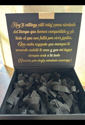 Cajita personalizada para reloj de compromiso
